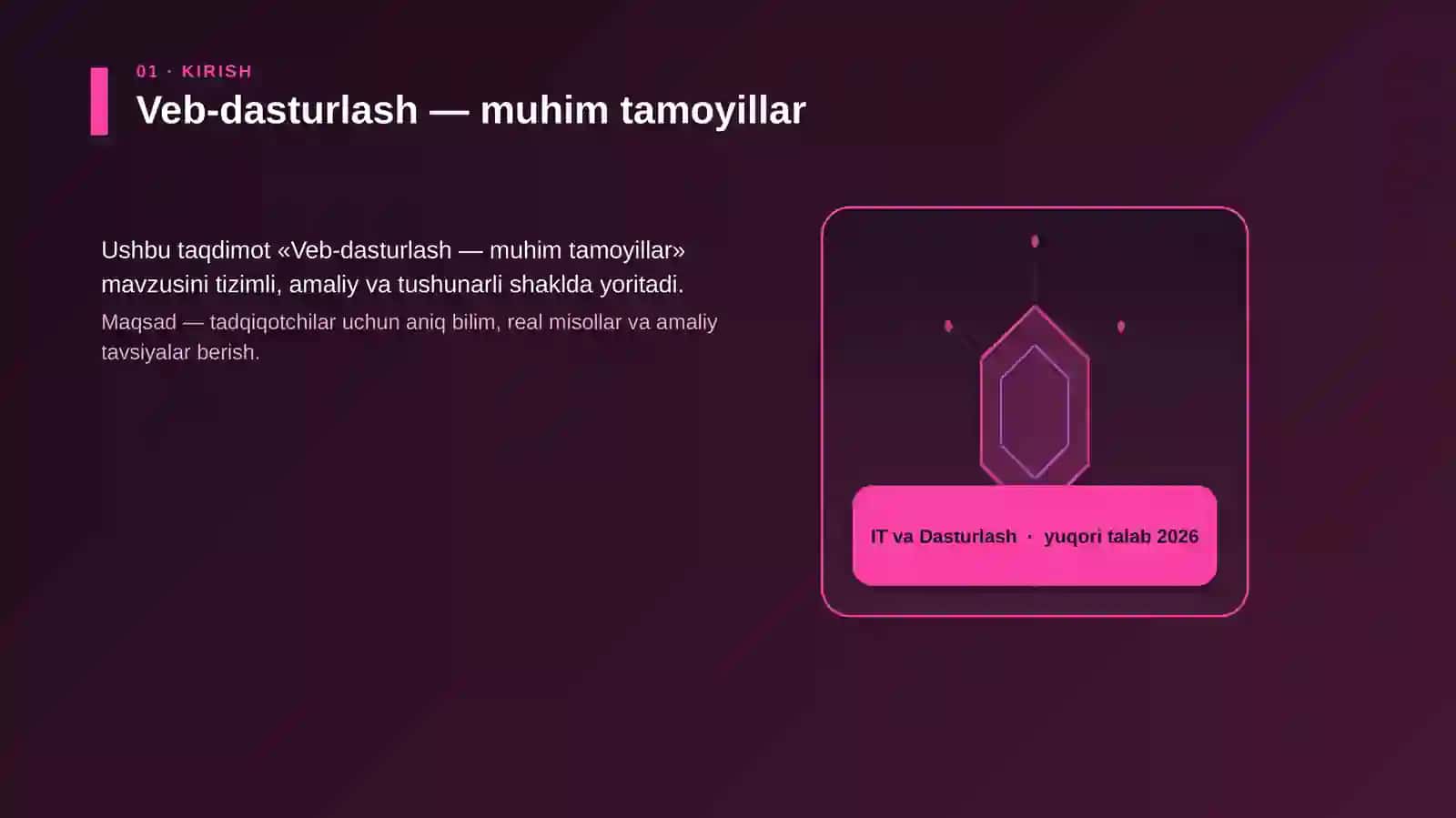 Veb-dasturlash — muhim tamoyillar 3