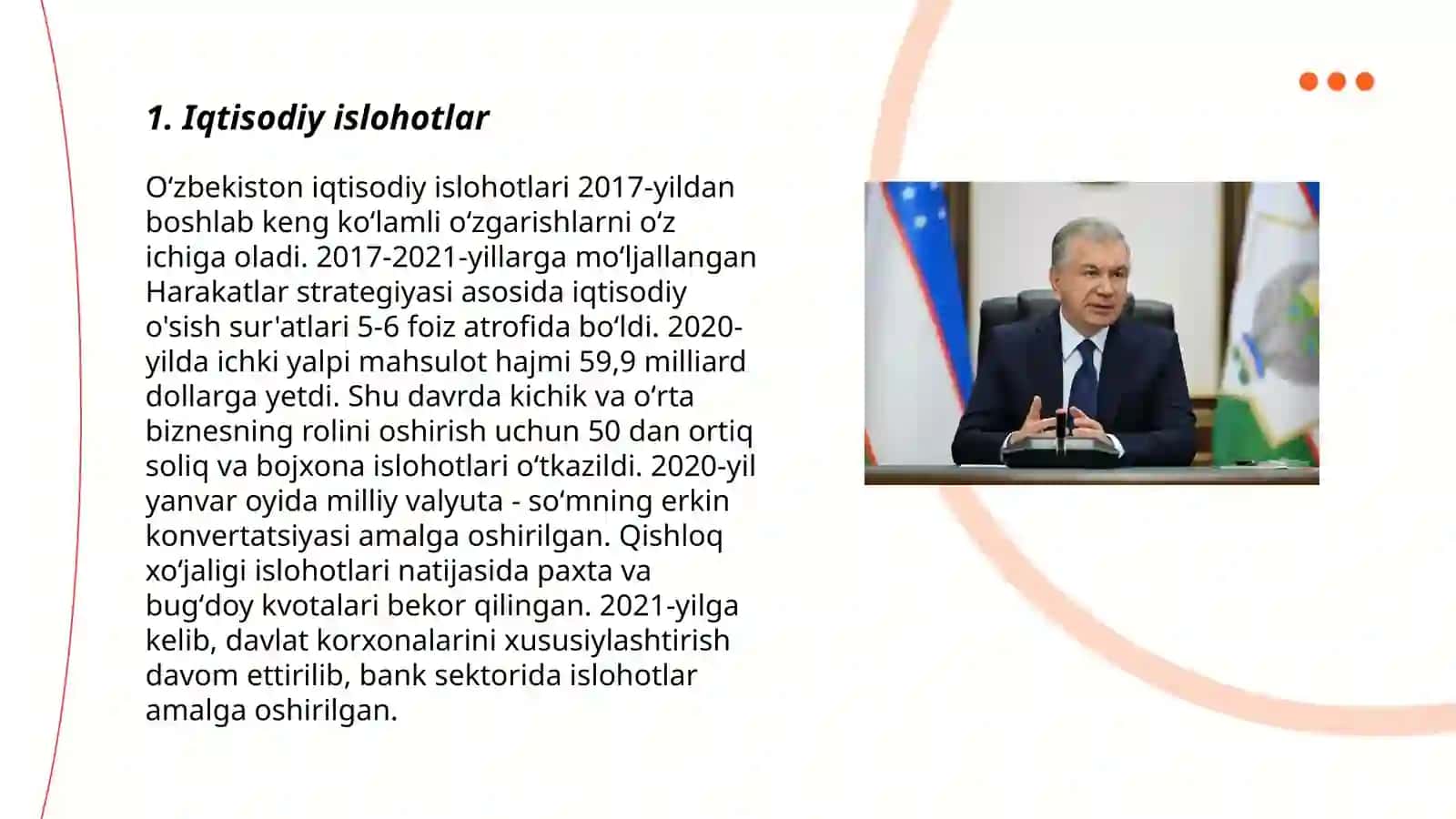Iqtisodiy islohotlar 3