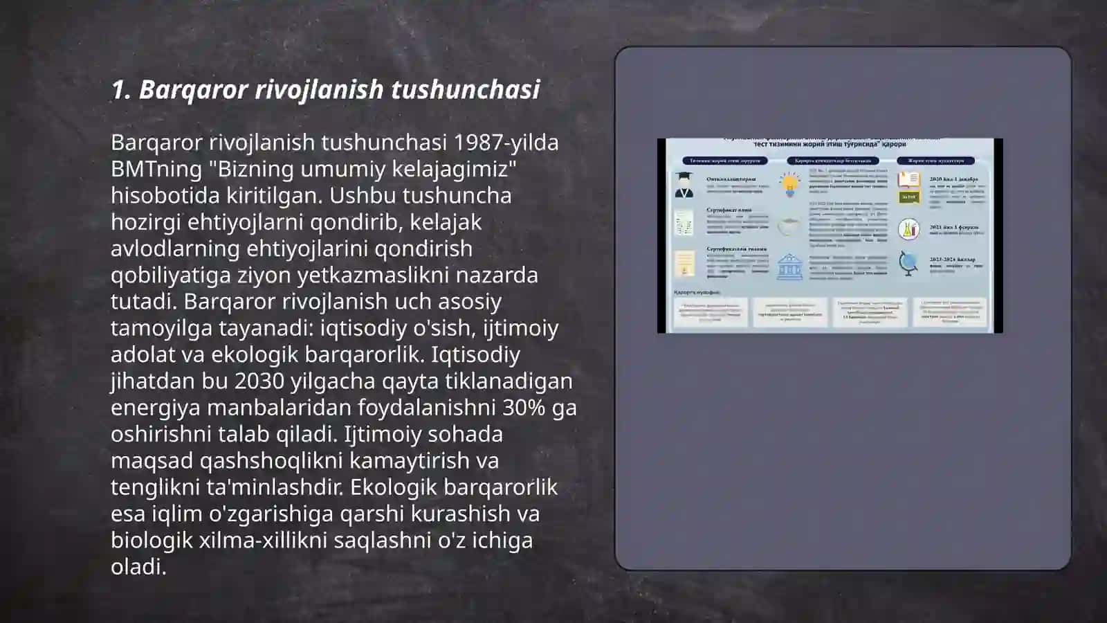 Barqaror rivojlanish konsepsiyasi 3