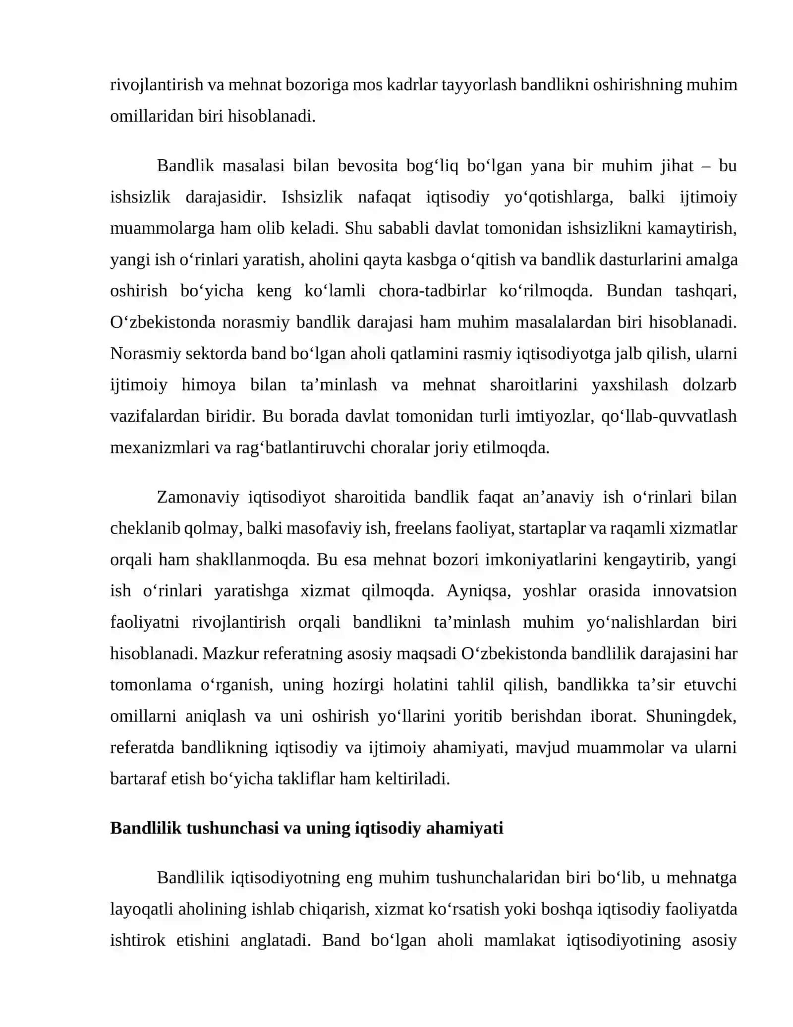 O‘zbekistonda bandlilik darajasi 3