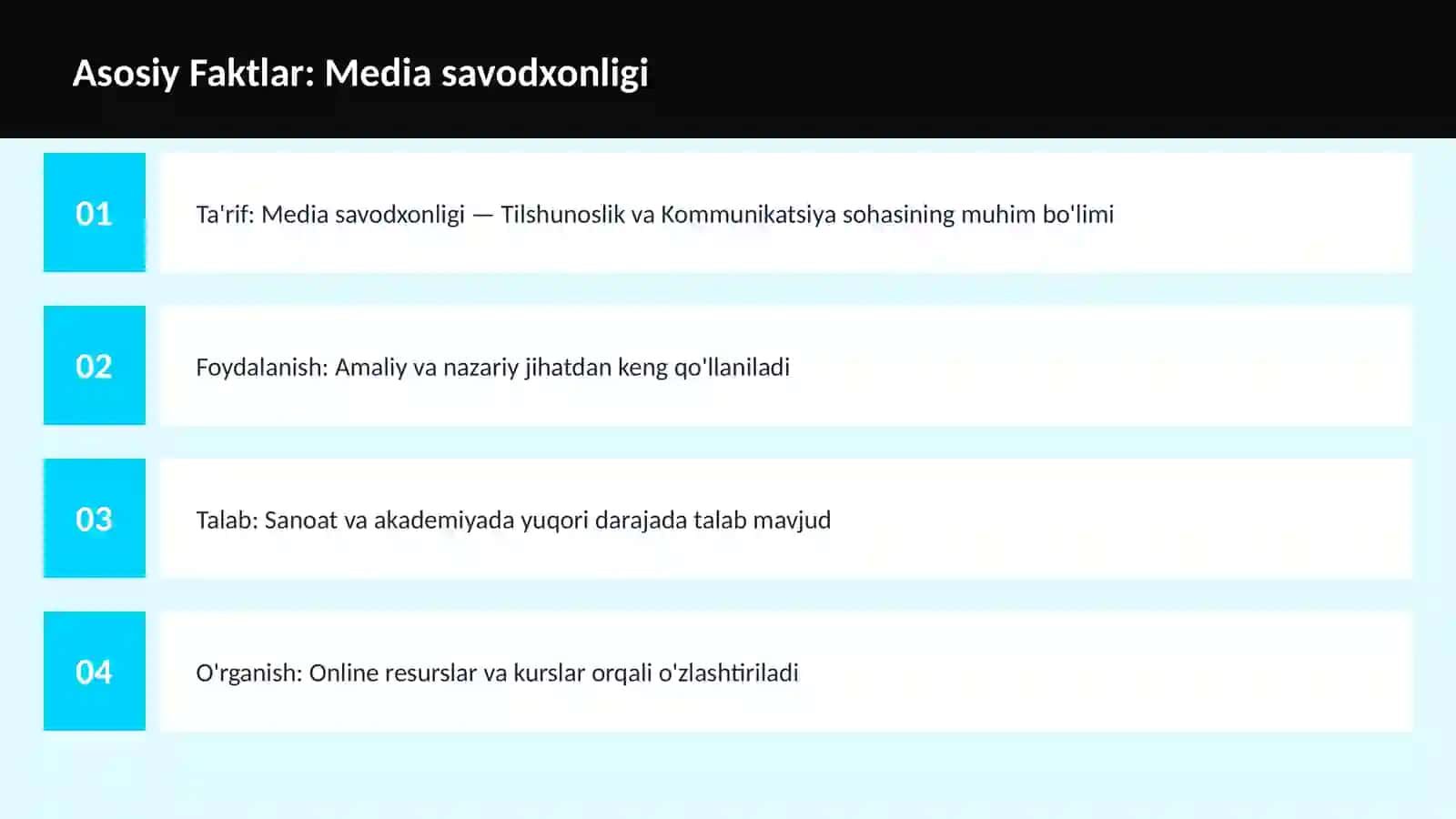 Media savodxonligi 3