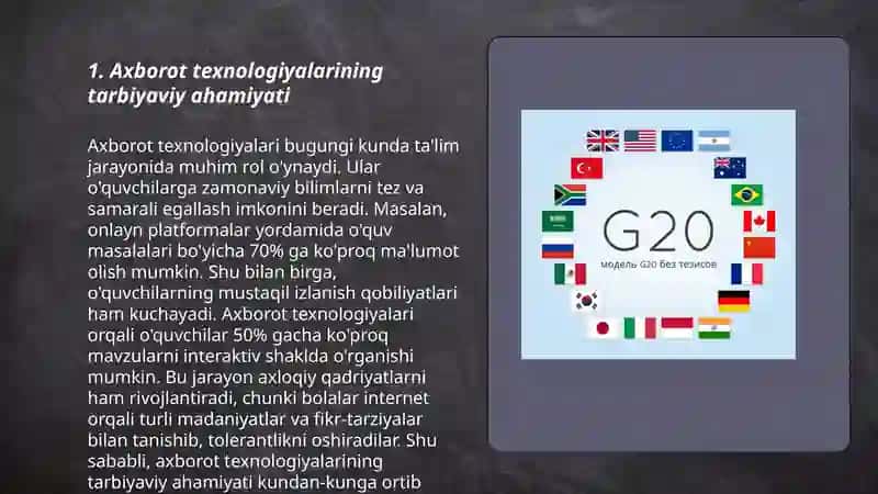 Axborot texnologiyalarining tarbiyaviy ahamiyati 3