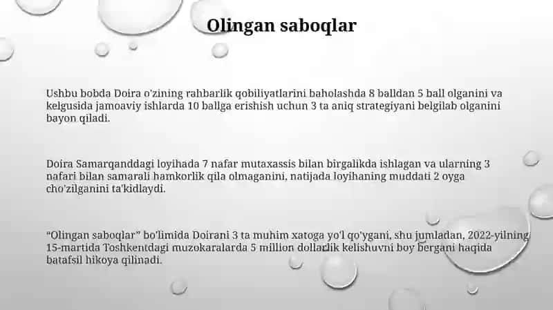 Doiraning Kelajak Rejalari 3
