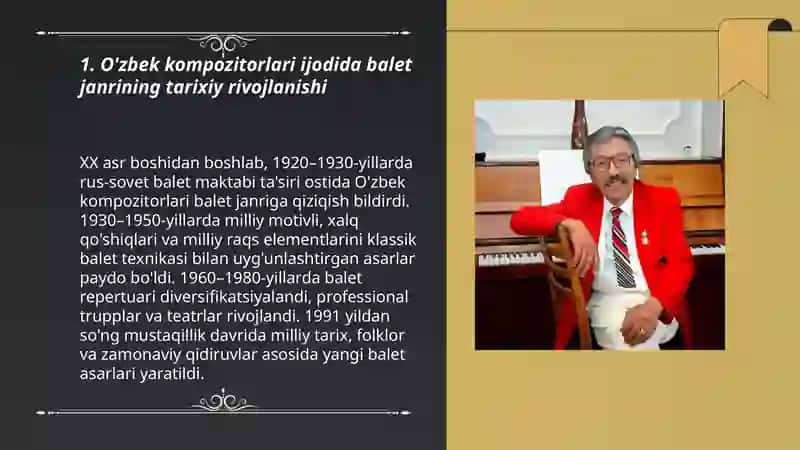 O'zbek kompozitorlari ijodida balet janri 3