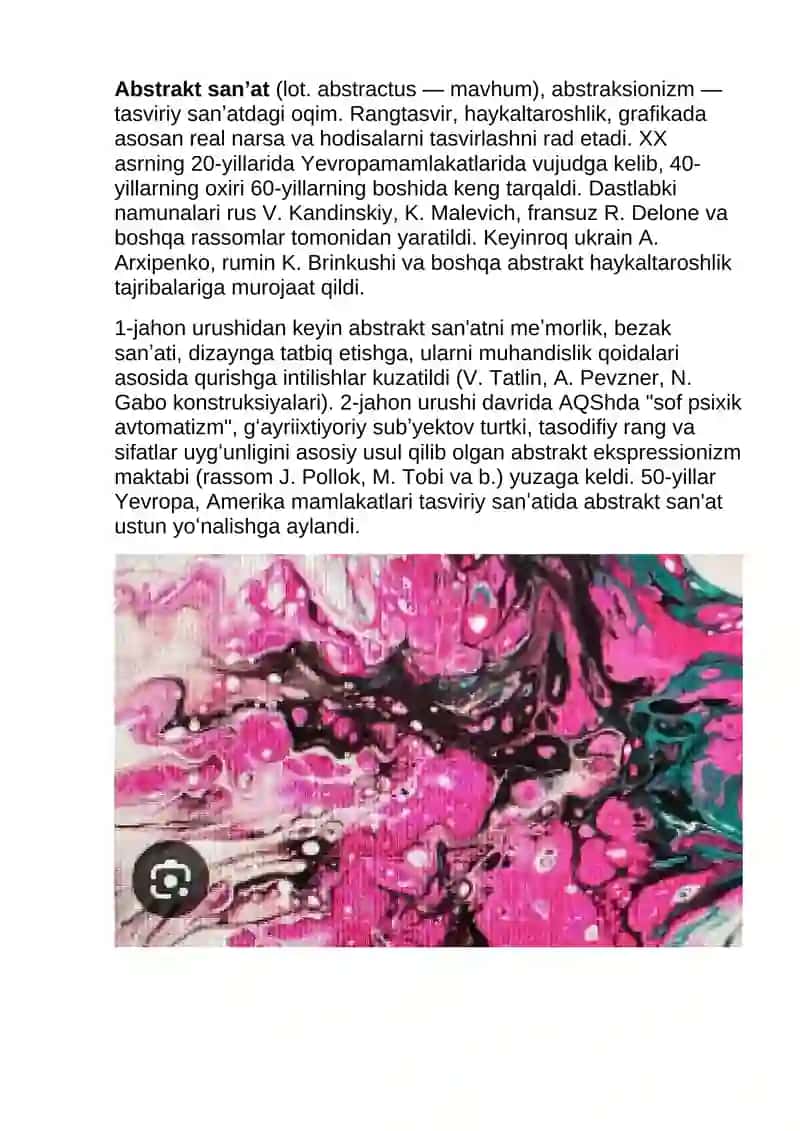 FLUID ART USLUBIDA ABSTRAKT KOMPOZITSIYA YARATISH 3