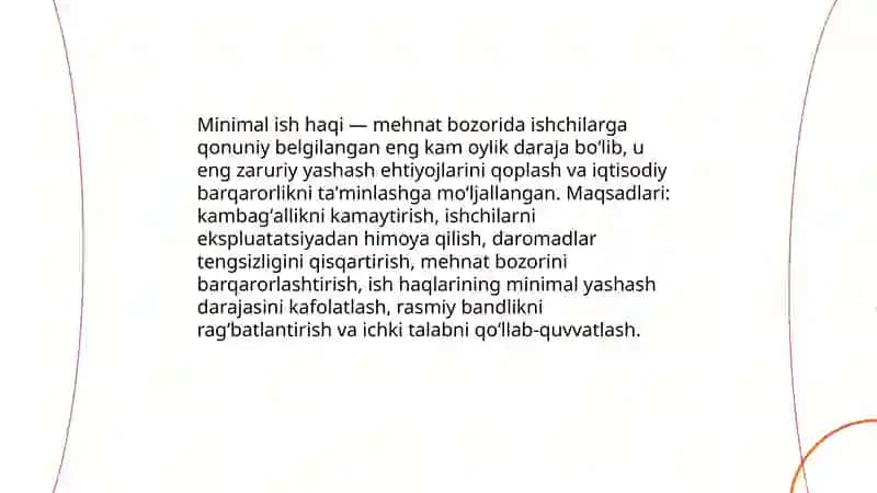 Minimal ish haqi siyosati 3