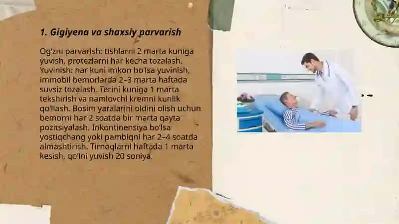 Keksa bemorlar parvarishi 3