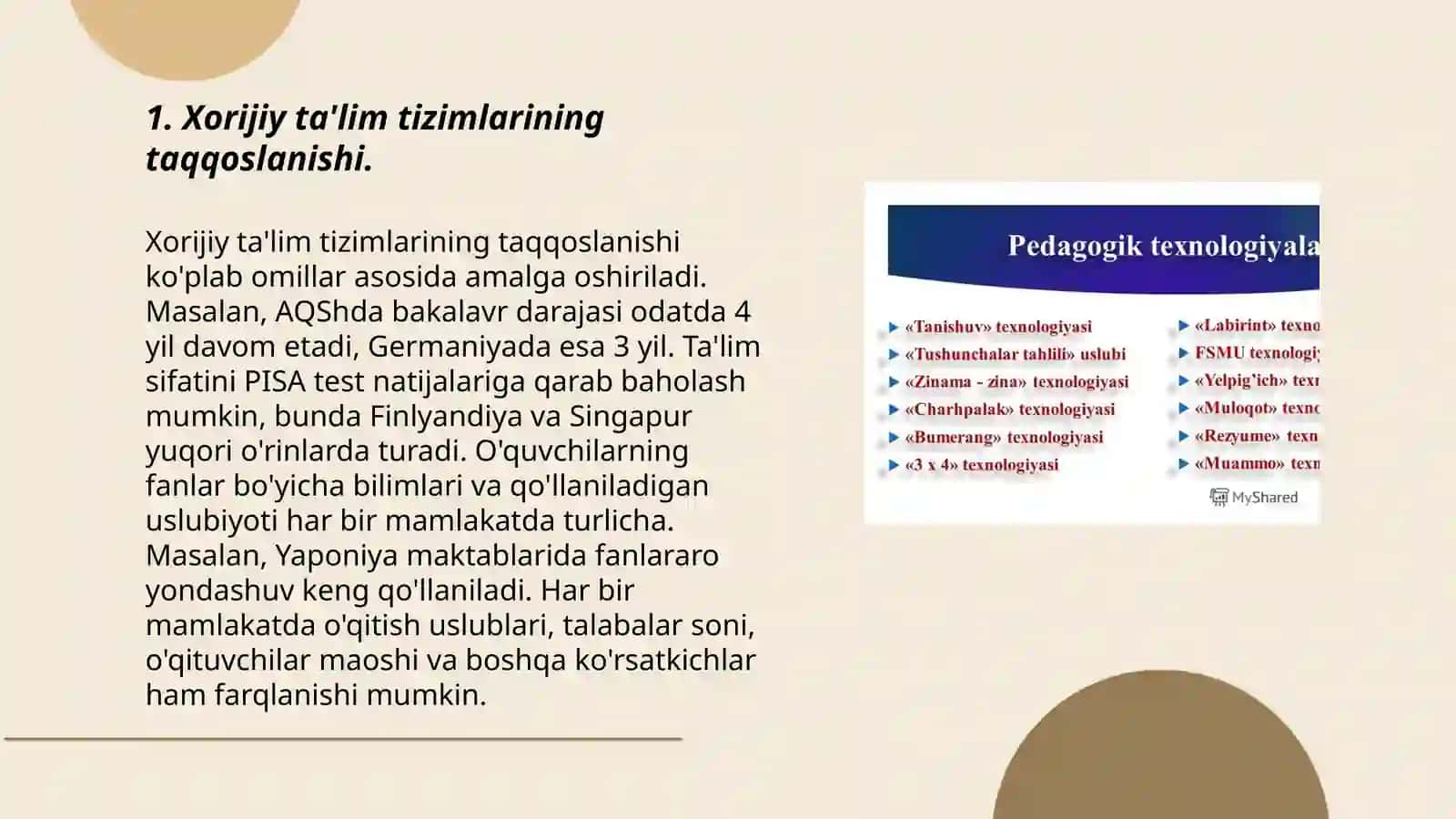 Xorijiy ta'lim tizimlarining taqqoslanishi 3