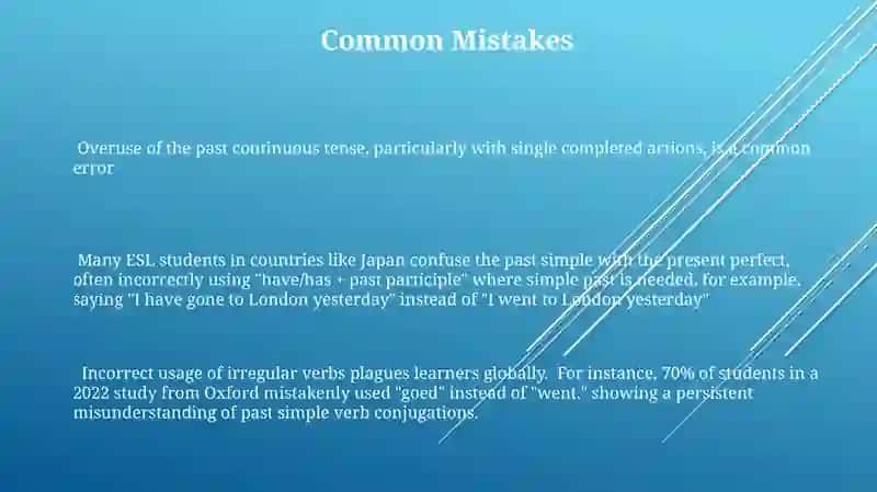 Past simple tense 3