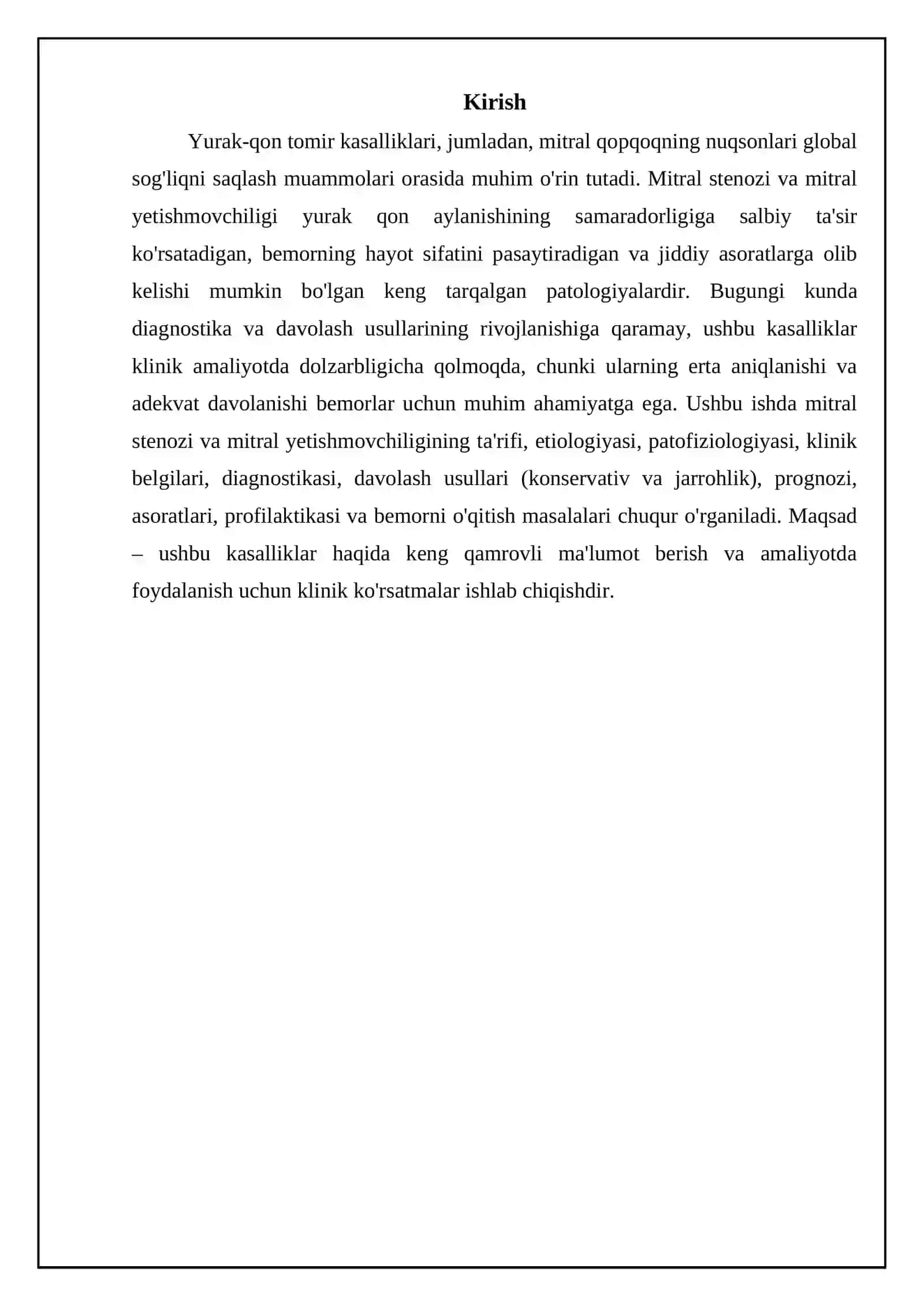 Mitral stenozi va mitral yetishmovchiligi: Ta'rif, etiologiya va patofiziologiya 3