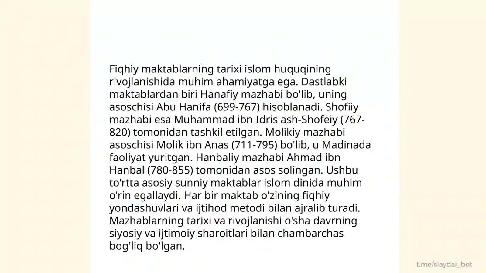 Islom fiqhiy maktablari 3