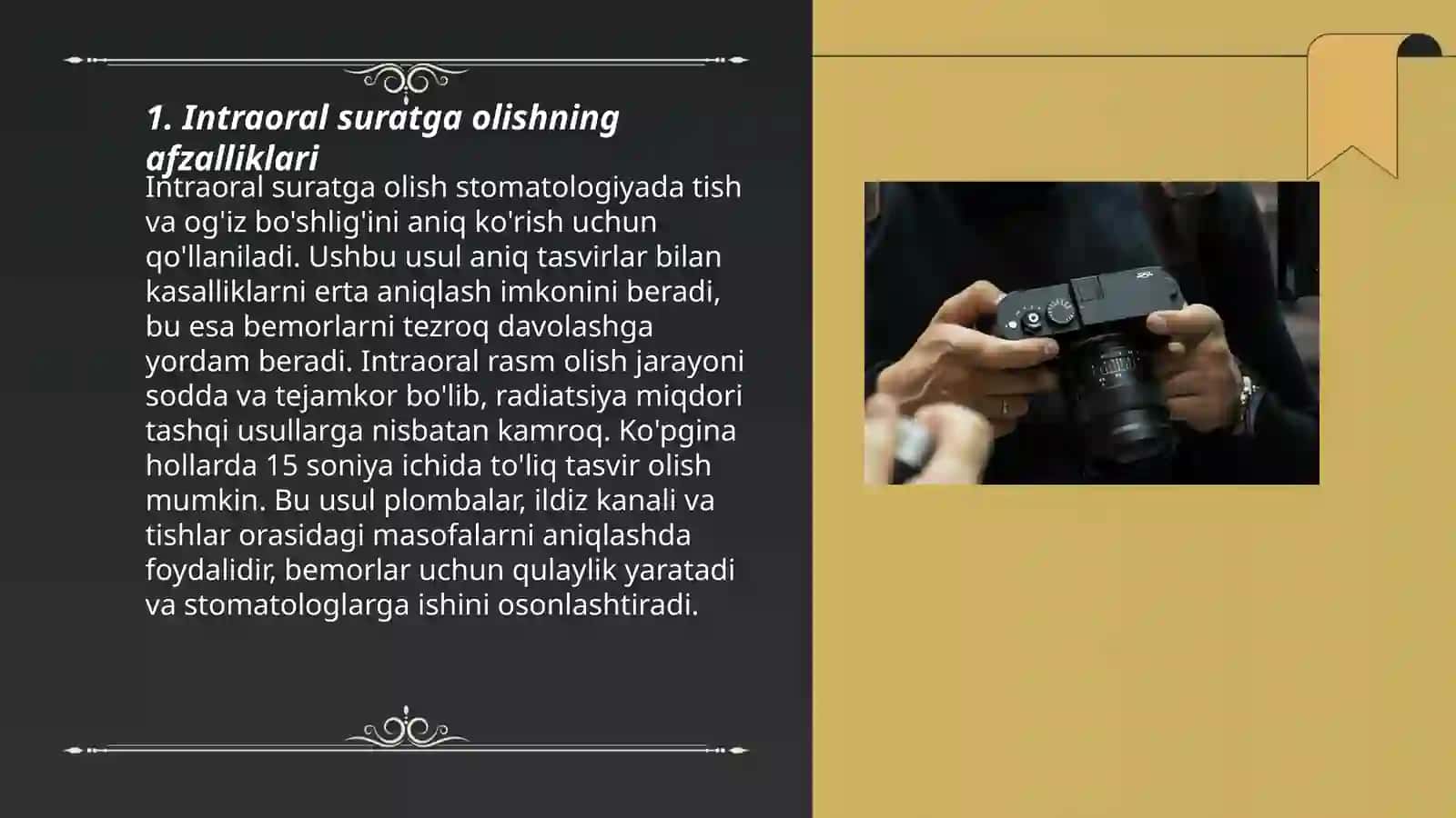 Intraorol suratga olish texnikasi va pratakoli 3