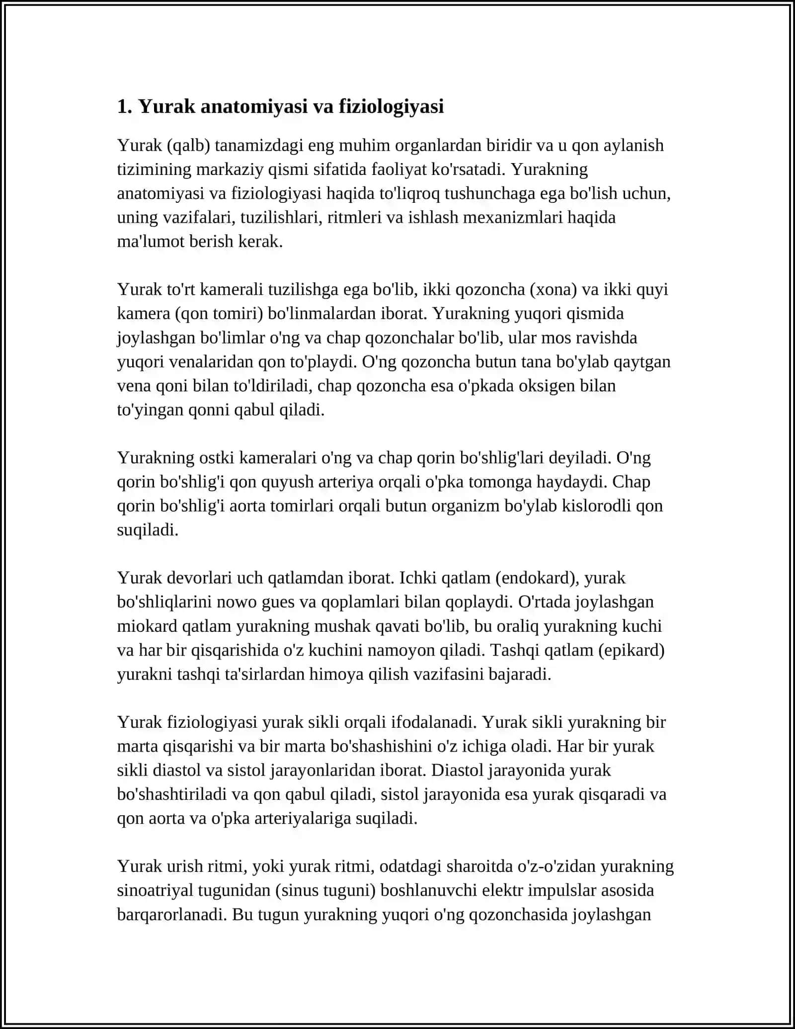 YURAK PATOLOGIYASI REFERAT 3