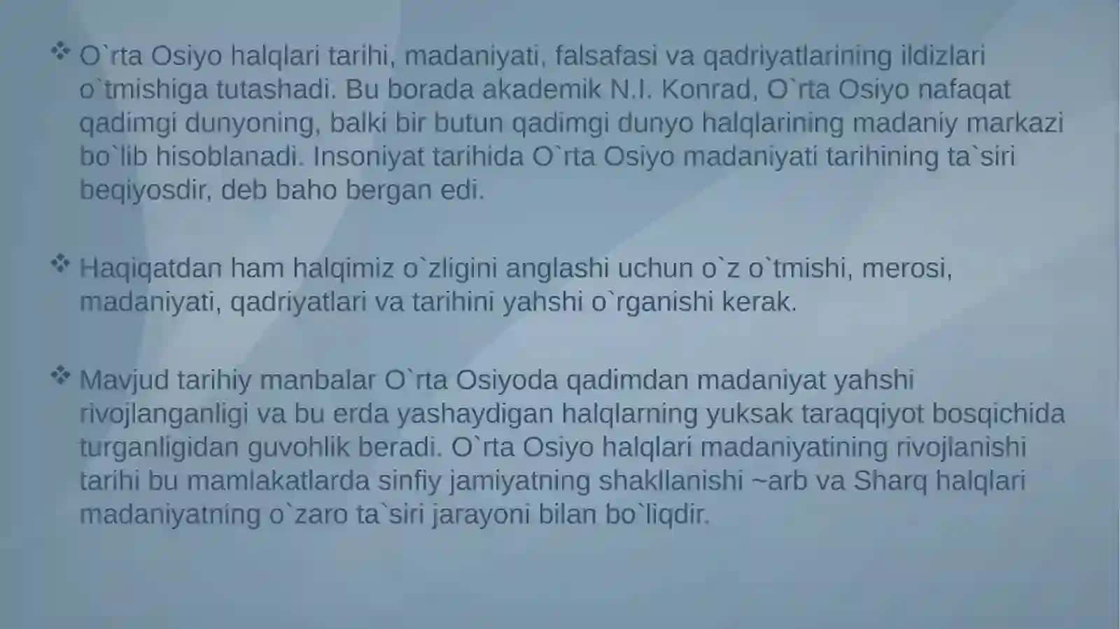 YUKSAK MANAVIYATLI YOSHLARNI TARBIYALASH O‘RTA OSIYO ALLOMALARIILMIY MEROSI 3