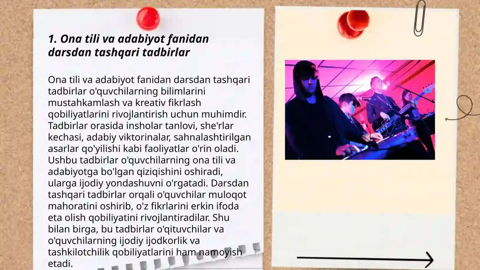 Ona tilidan sinfdan tashqari ishlar 3