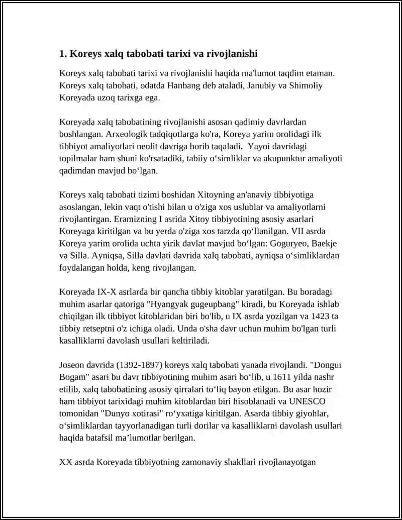 Koreys Xalq Tabobati 3