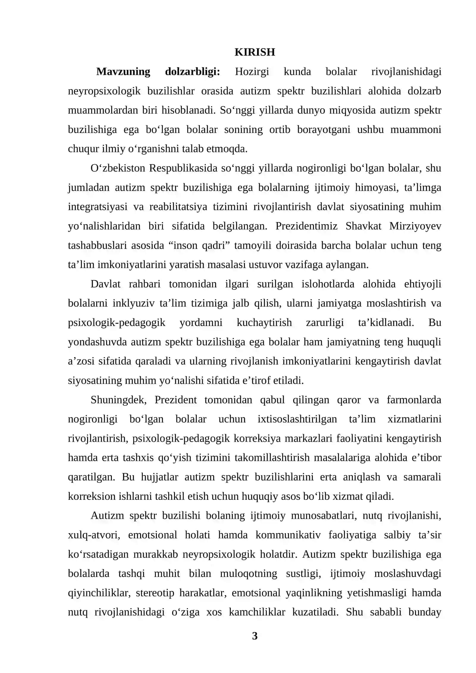 AUTIZM SPEKTR BUZILISHLARI VA ULARNING PSIXOLOGIK XUSUSIYATLARI 3