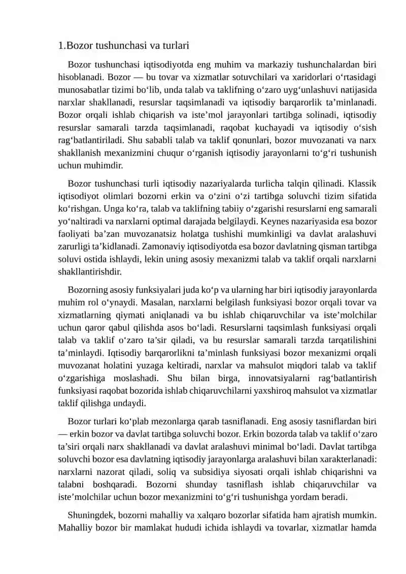 Bozor muvozanati va narx shakllanishi 3