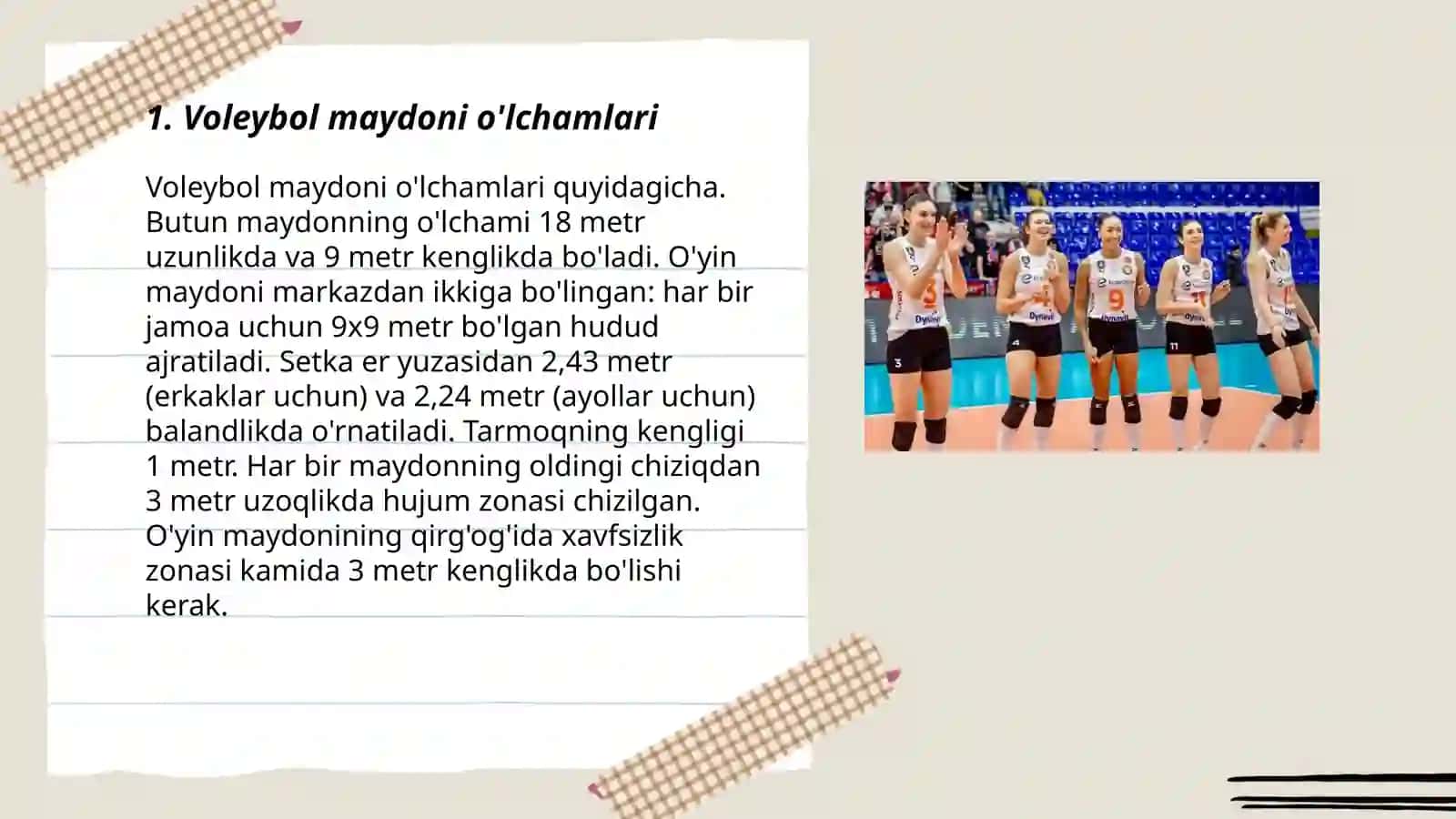 Voleybol o'yin qoidalari 3