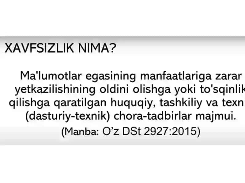 Axborot xavfsizligi 3