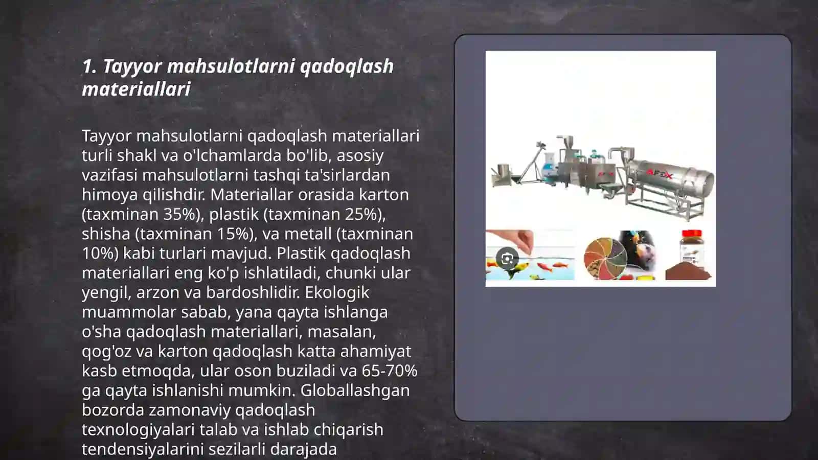 Tayyor mahsulotlarni qadoqlash saqlash va foydalanish usullari 3