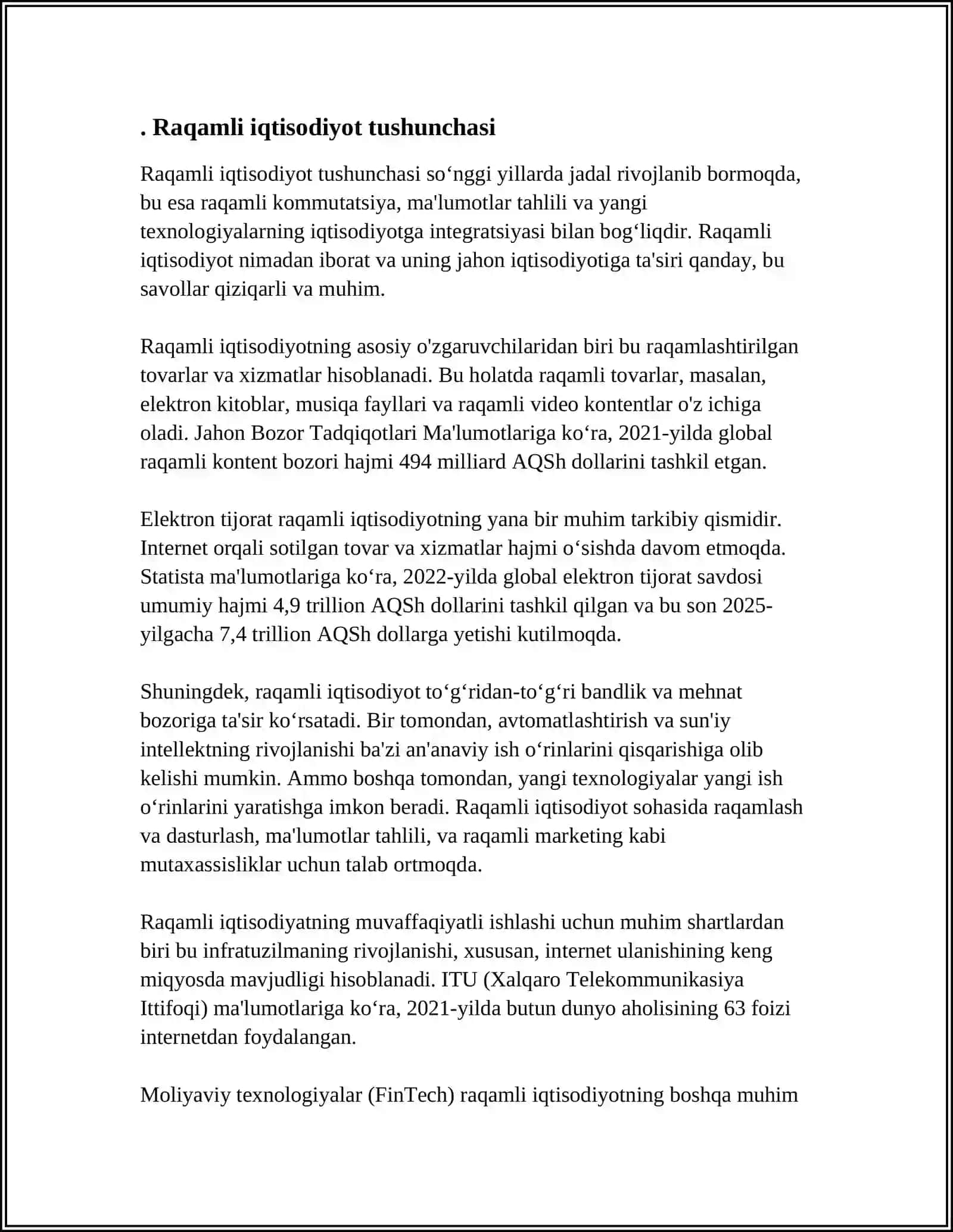 Raqamli iqtisodiyot tushunchasi 3