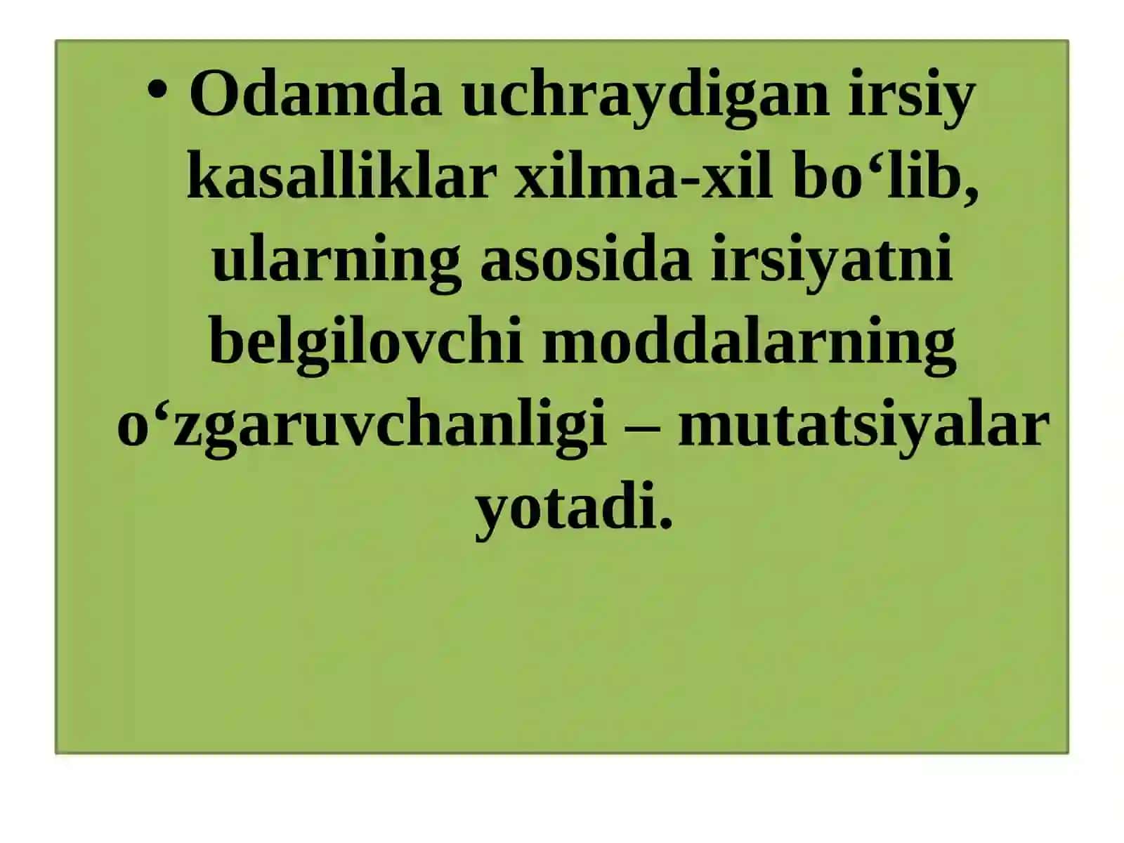 IRSIYAT KASALLIKLAR VA PSIXOGENETIKA 3