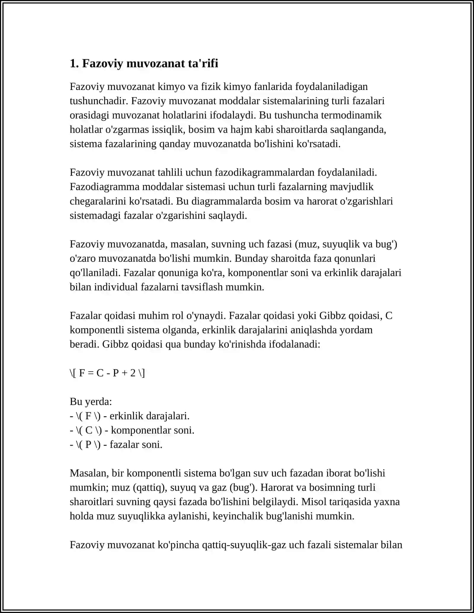 FAZOVIY MUVOZANAT 3