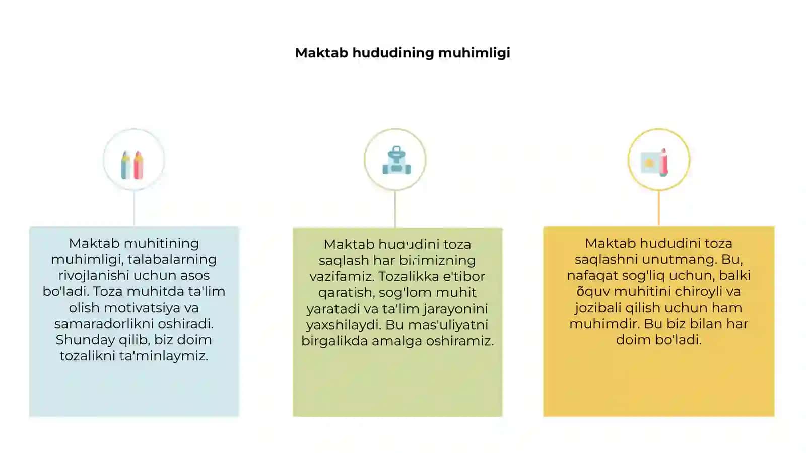 Maktab hududini toza saqlash bizning qoʻlimizda 3