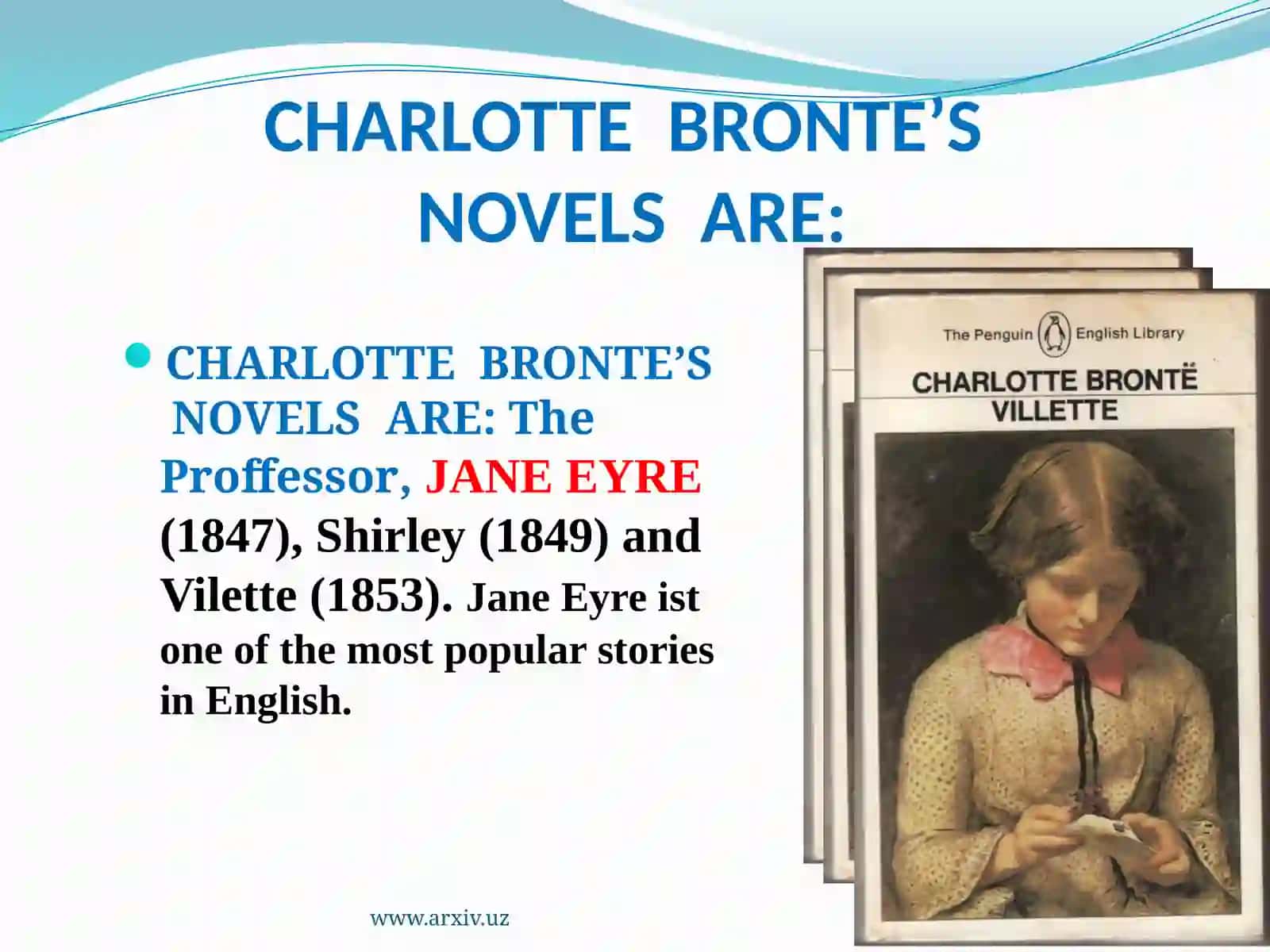 The plot and composition of “JANE EYRE” by Charlotte Bronte 3