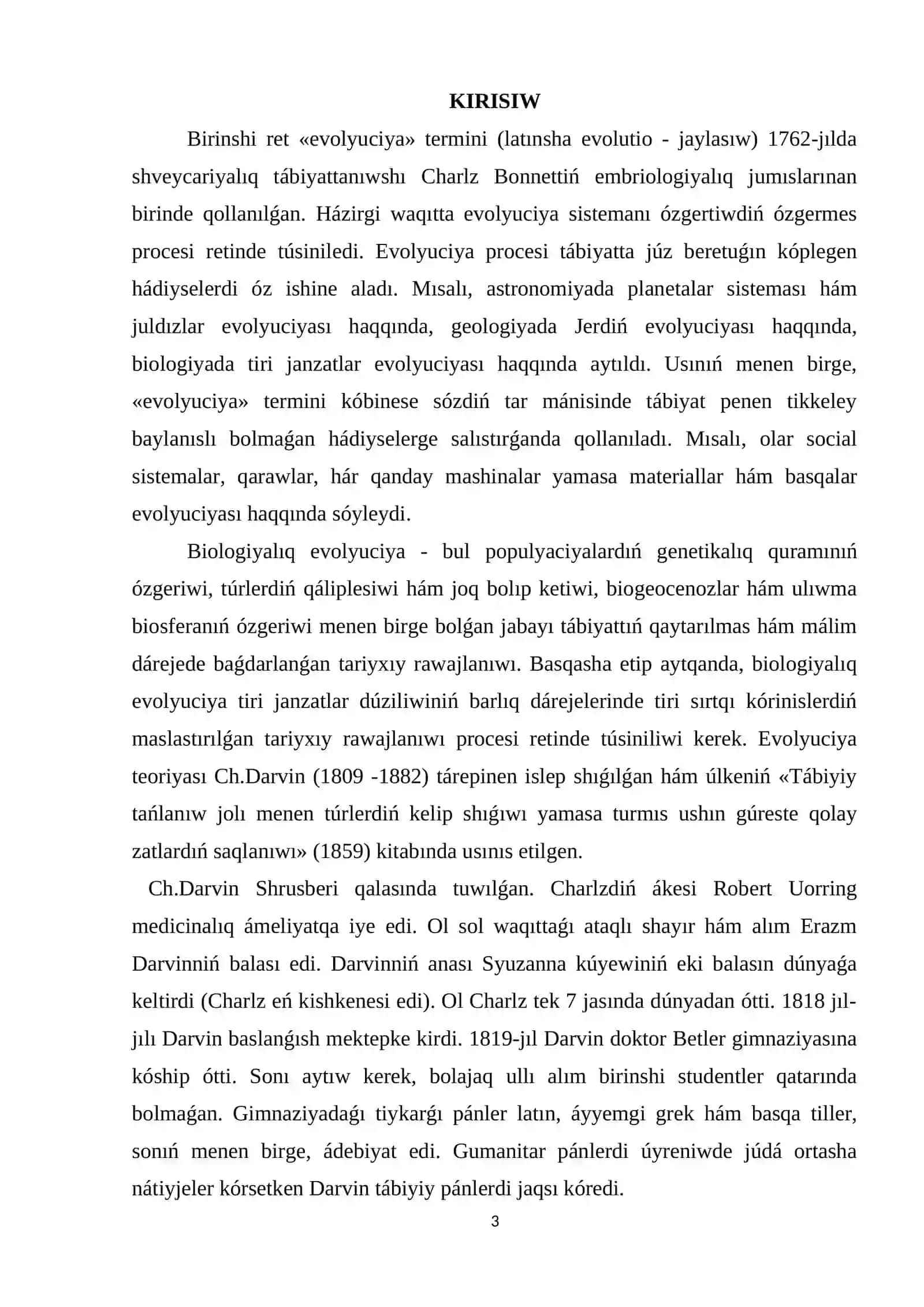 Ch.Darvinniń evoluciyon teoriyası 3