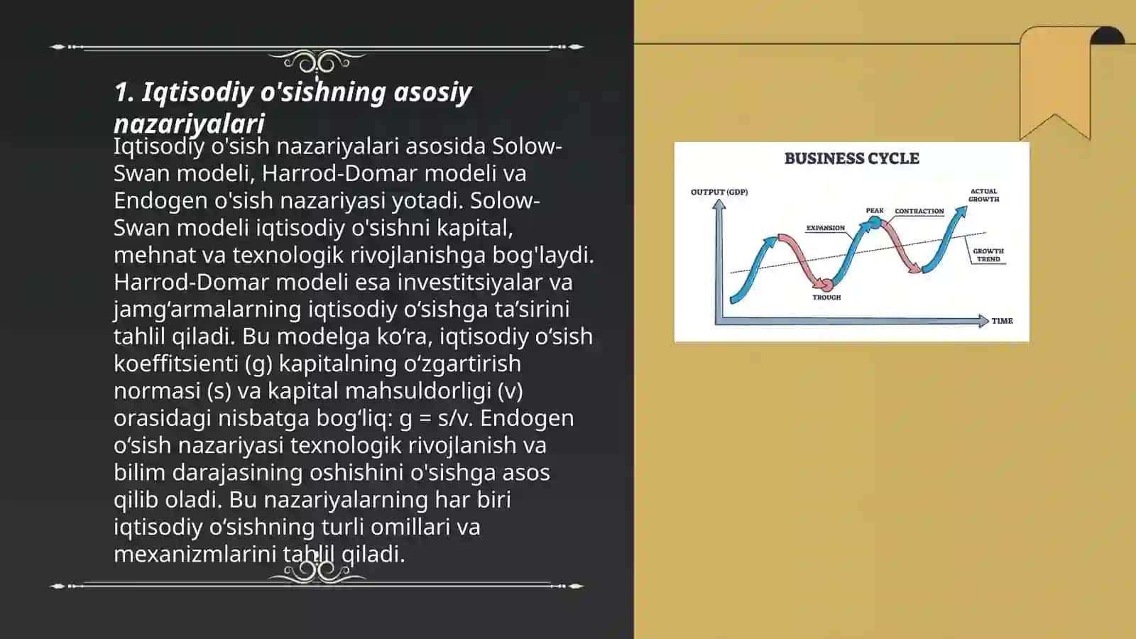Iqtisodiy o'sishning yakenscha modeli 3