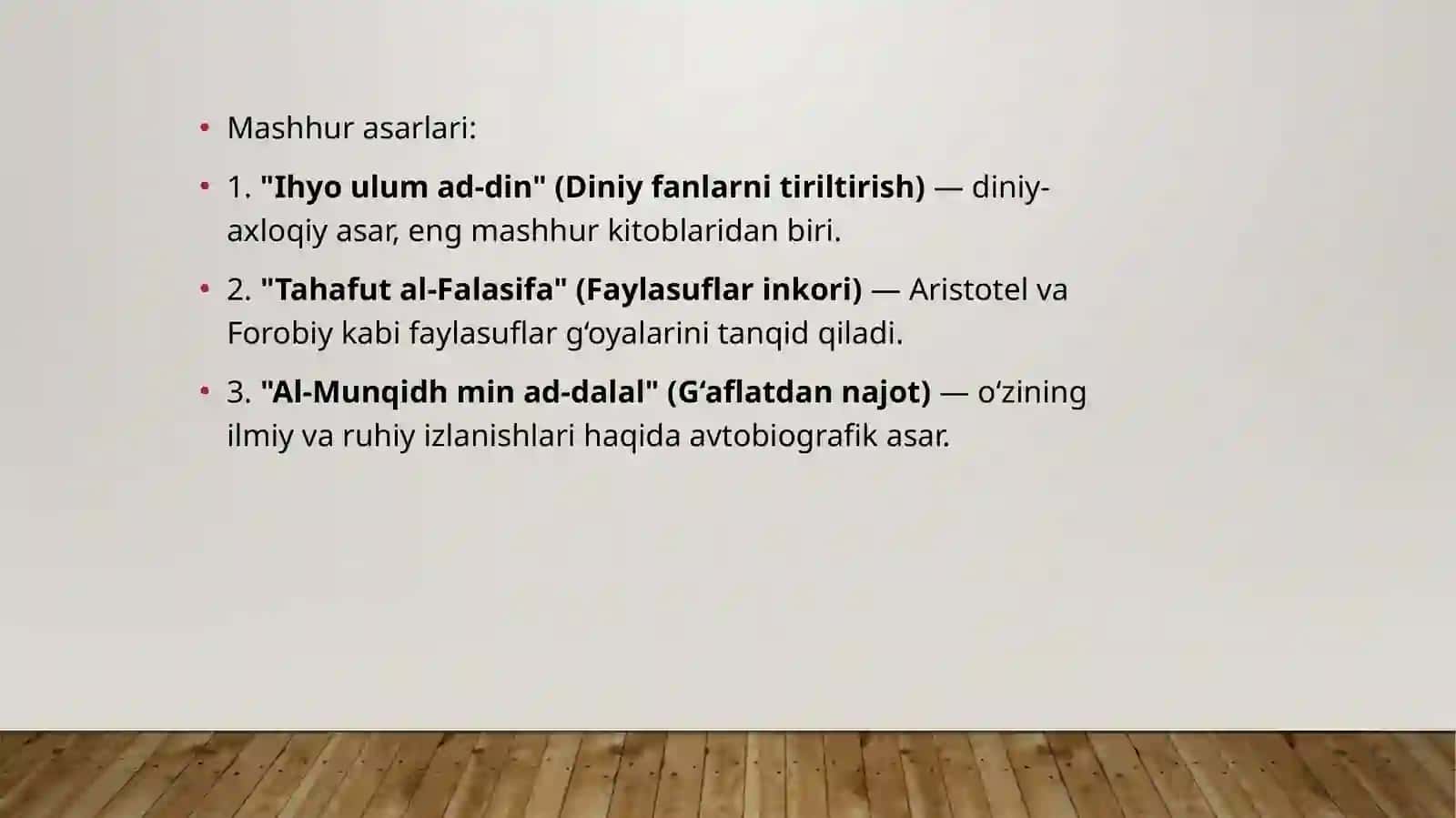 Abuhomid Gazzoliy “qalblar kashfiyoti” 3