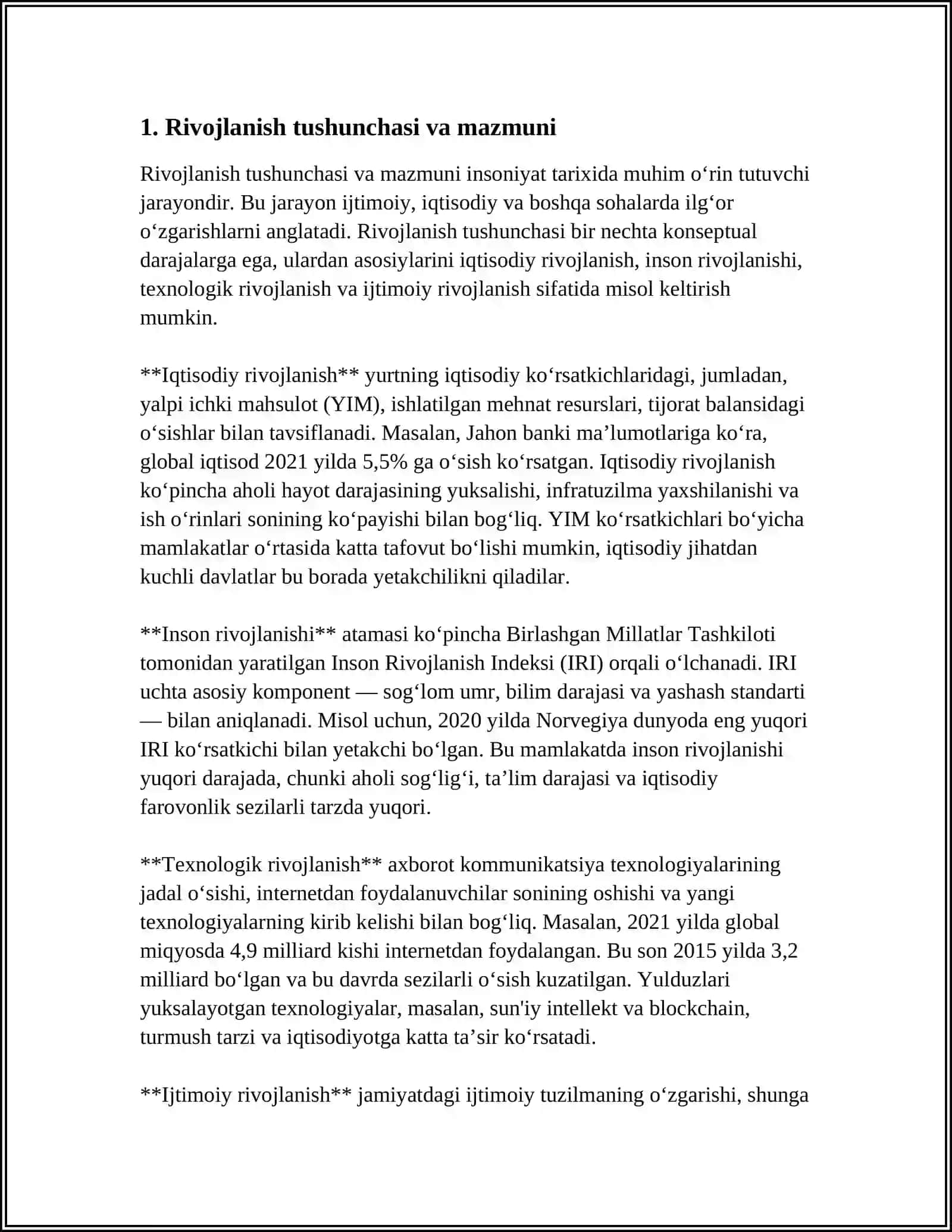 RIVOJLANISHNING UMUMIY QONUNLARI VA KATEGORIYALARI 3