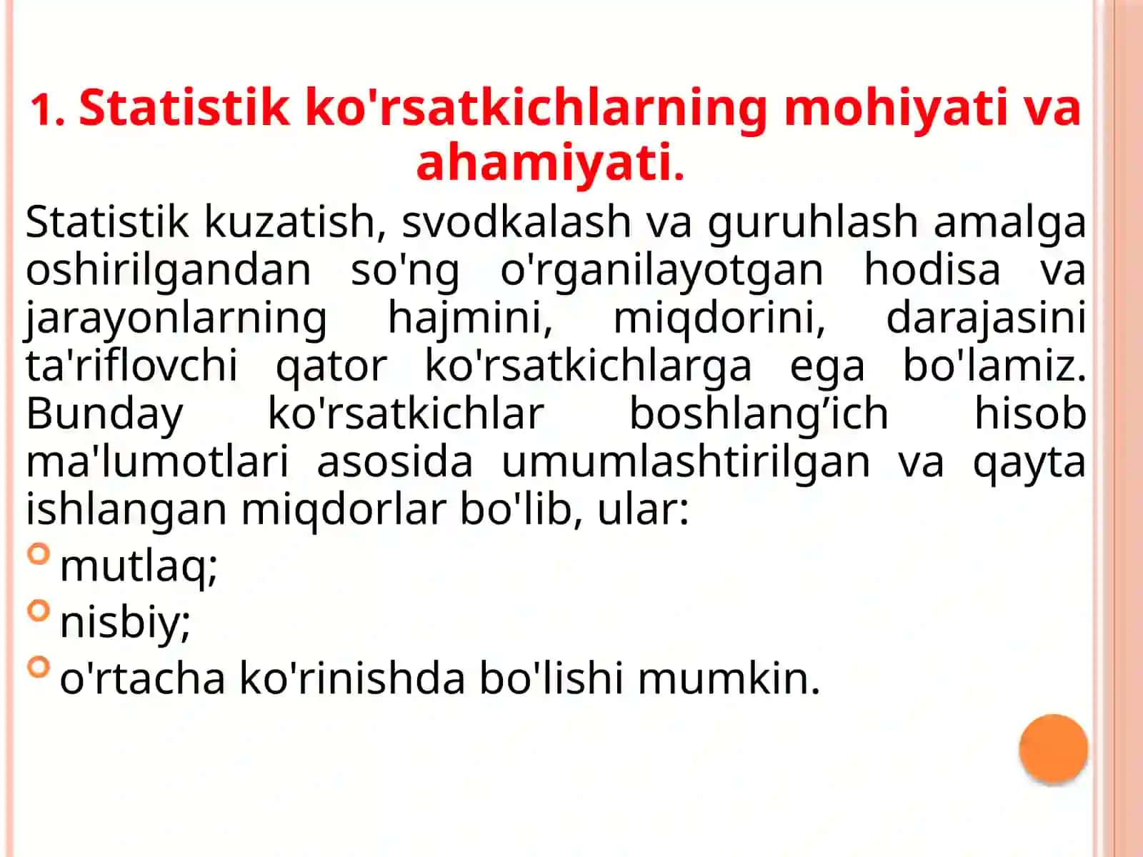 Tasviriy statistika ko’rsatkichlari 3