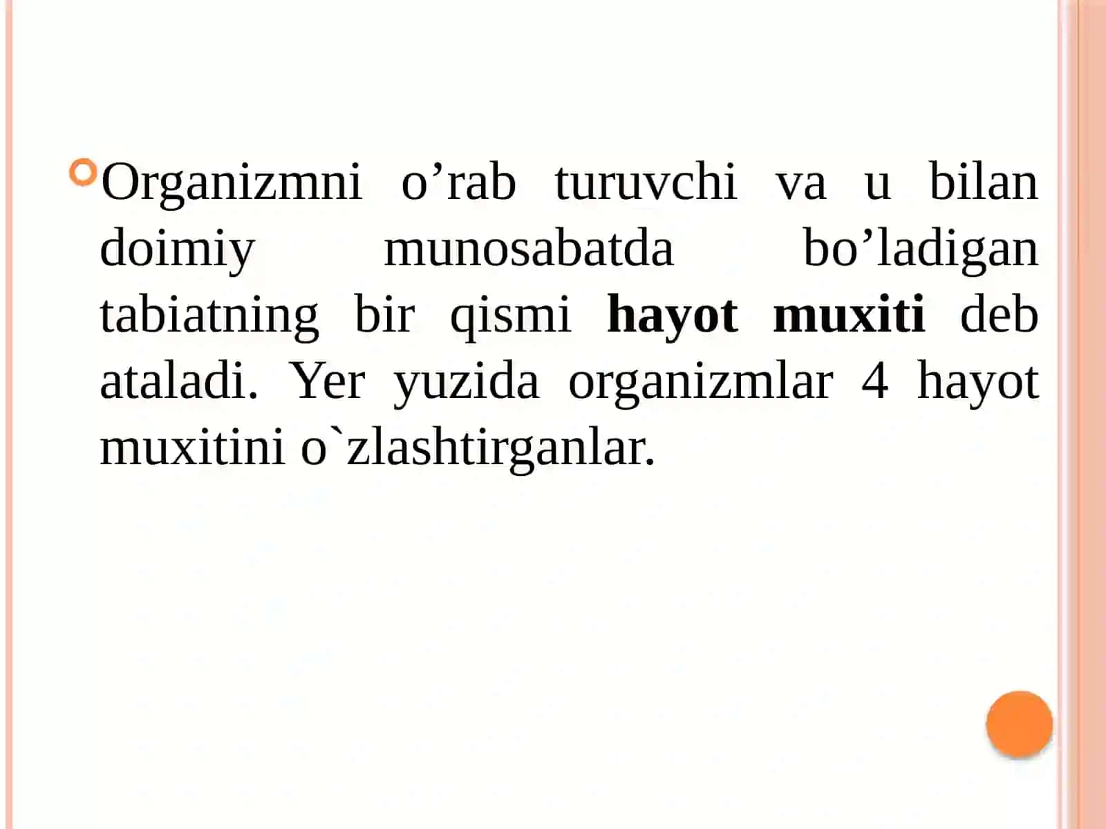Organizm va muhit 3