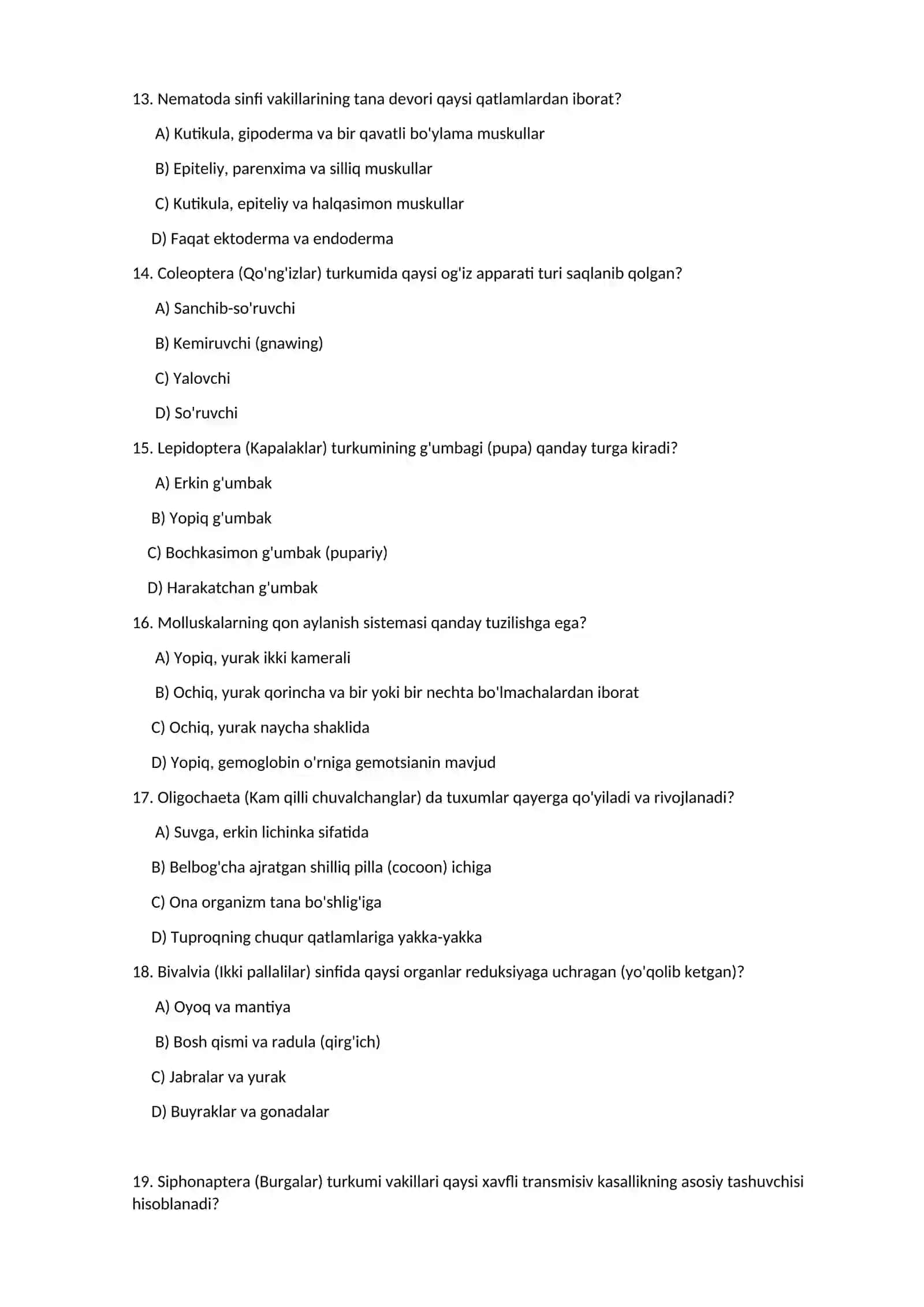 Qilbosh nematoda invazion bosqich 3