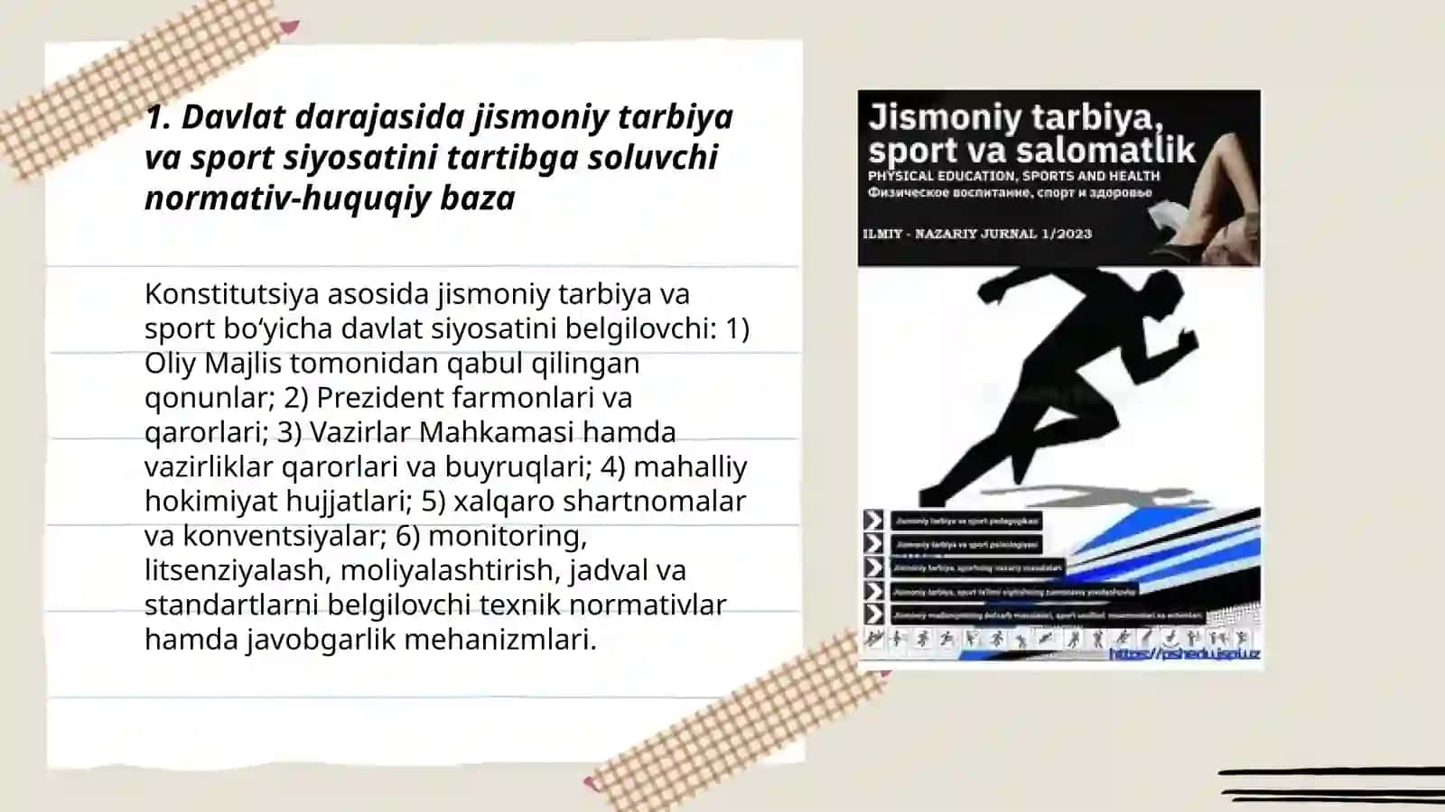 Davlat darajasida jismoniy tarbiya va sport siyosati 3
