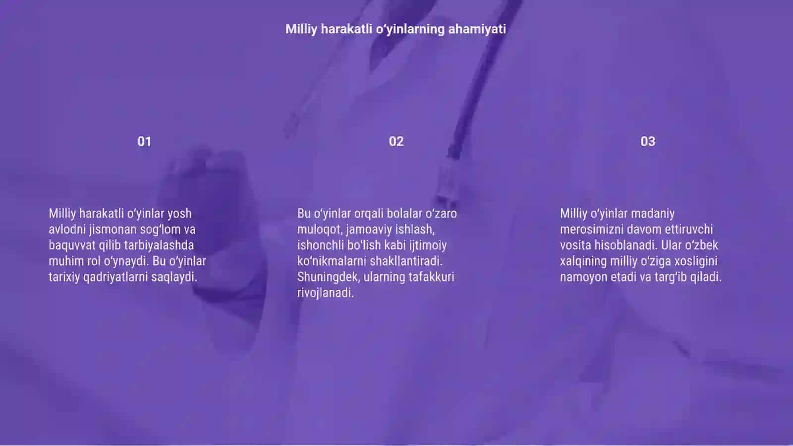 Milliy harakatli òyinlar tashkil qilish 3