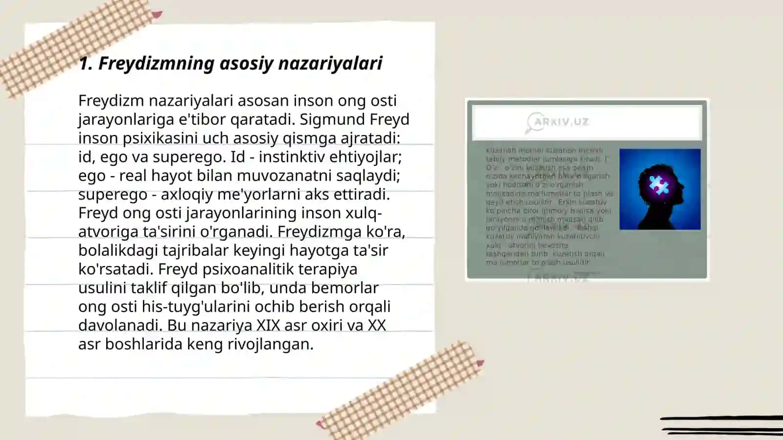Freydizm, Geshtalt, Bixevorizm 3