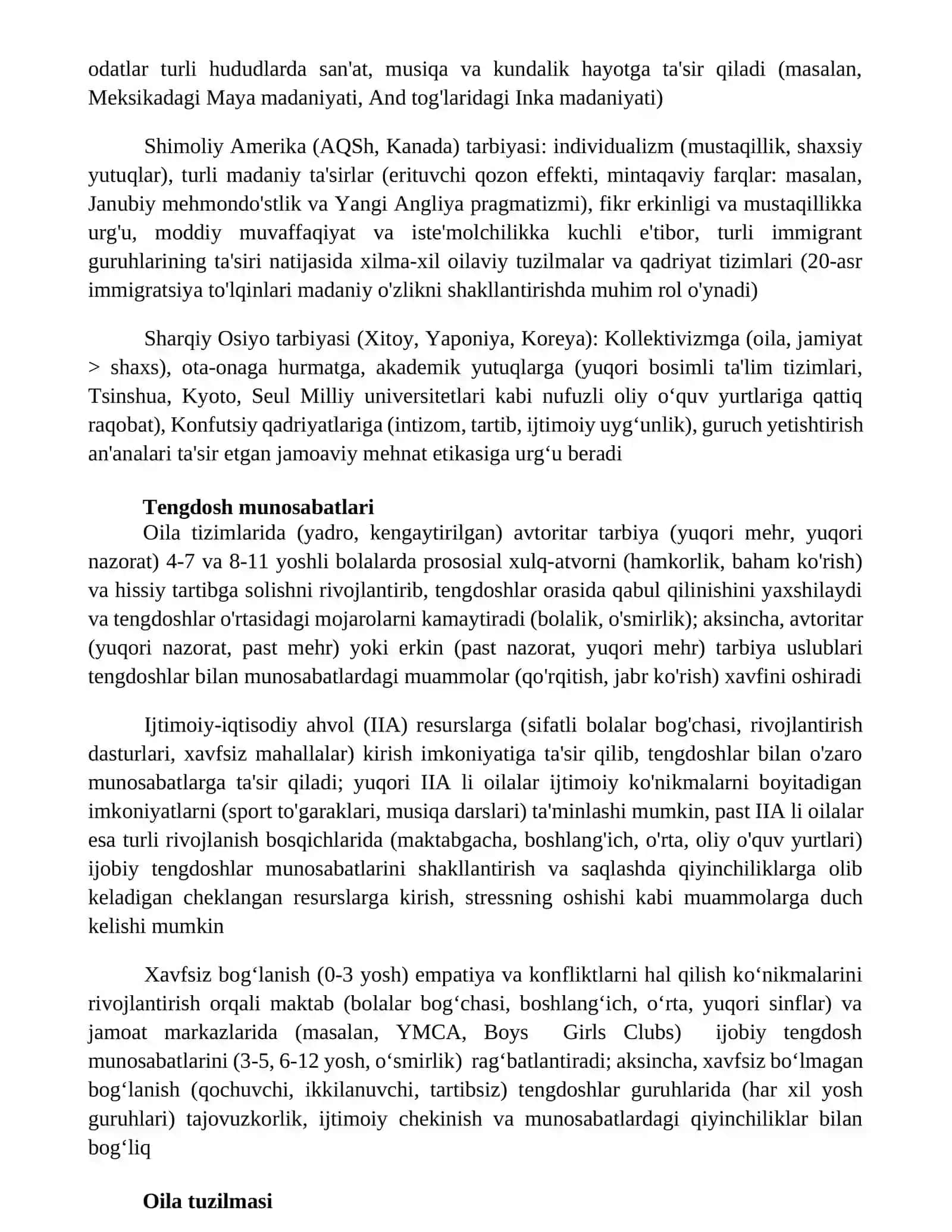 Tarbiya fanini oʻziga xosliklari 3