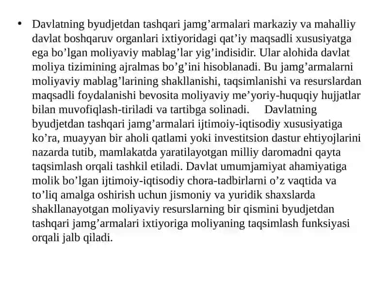 Davlat Maqsadli Jamg'armalari 3