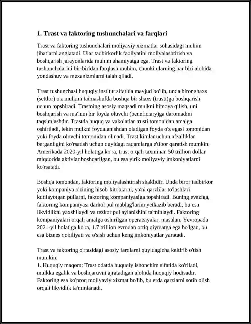TRAST VA FAKTORING KOMPANIYALARI 3