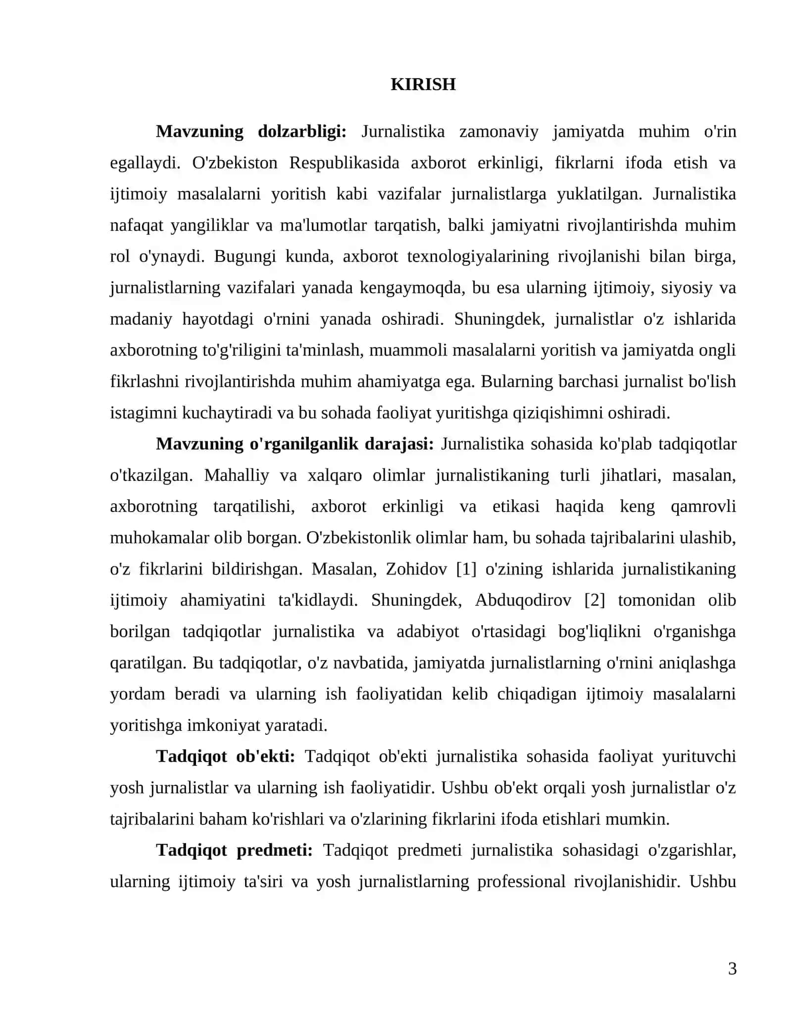 "Men nima uchun jurnalist boʻlmoqchiman" 3
