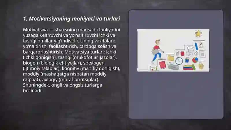 Faoliyat va motivatsiya 3