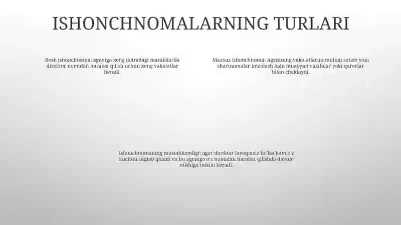 Ishonchnoma: Bosh tur 3