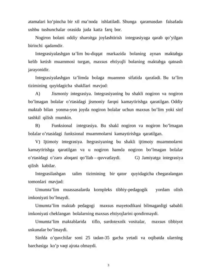 INKLYUZIV VA INTEGRATSIYALASHGAN TALIMNING FARQLI TOMONLARI 3