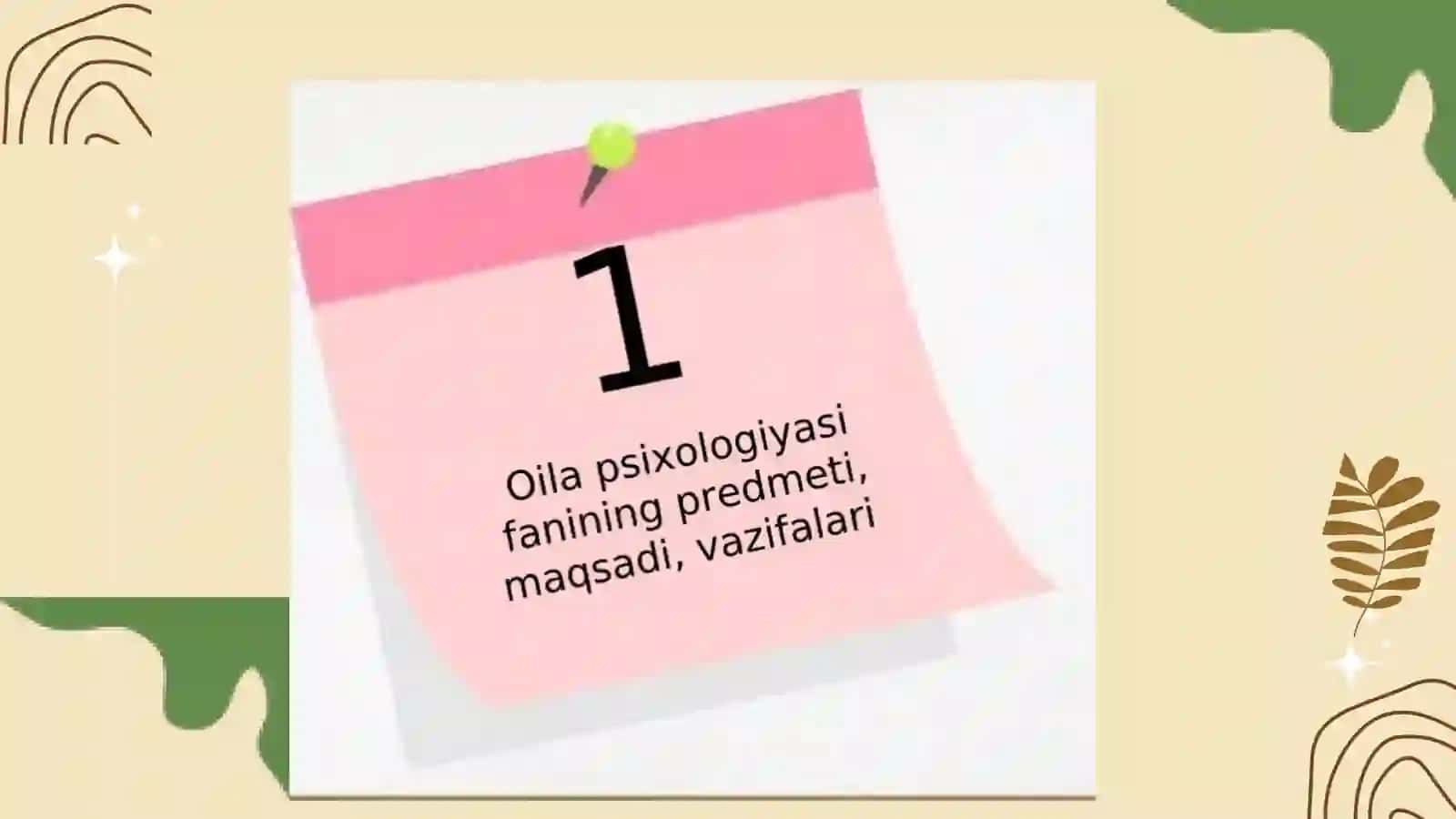 OILA PSIXOLOGIYASI 3