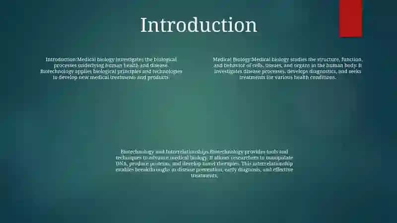 Medical Biology And Biotechnology And Their Interrelationships 3