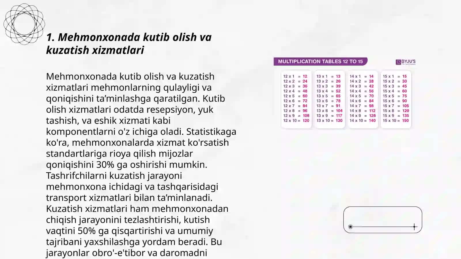 Mehmonxonada kutib olish va kuzatish xizmatlari 3